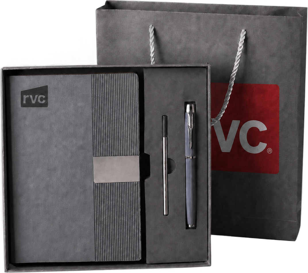 Set ejecutivo libreta y lápiz